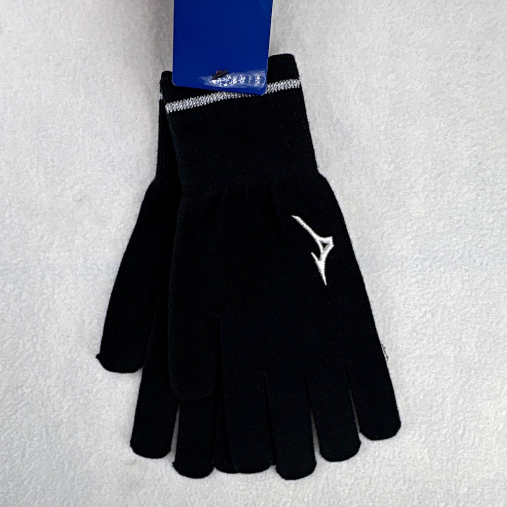 Mizuno Breath Thermo Heat Generating Men's Wrist Gloves Black XL